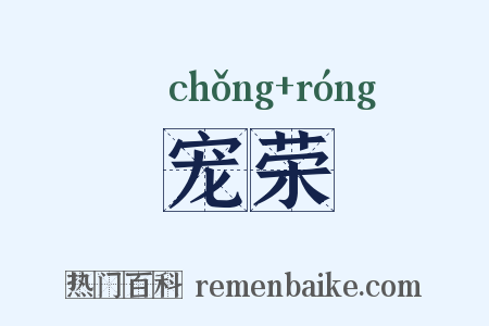 宠荣是什么意思的图片